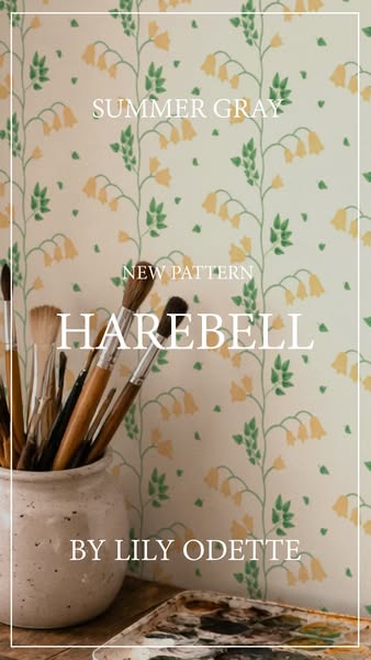 New wallpaper pattern - Harebell