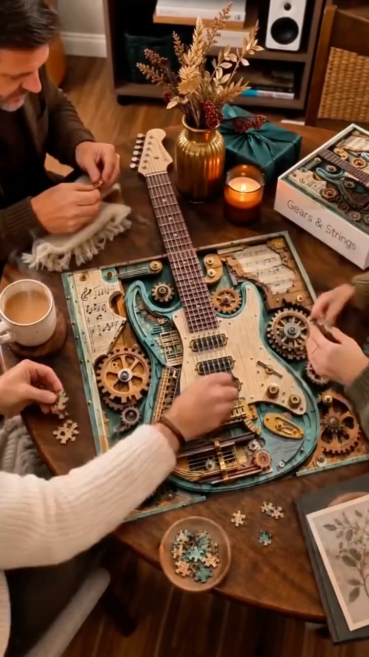 Creative Steampunk Guitar 3D Puzzle