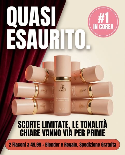 Ancora pochi flaconi prima dell'esaurimento
