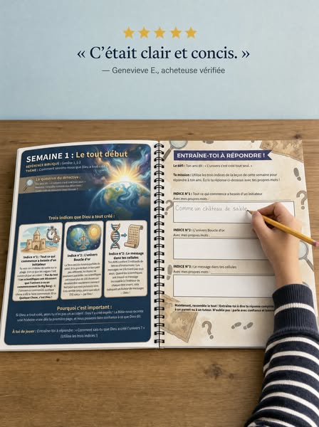 2 pages par semaine. Clair et simple.