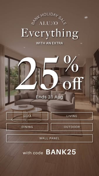 Everything, extra 25% off – ends 31 Aug