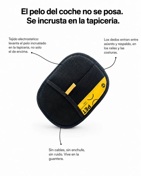 Saca el pelo de la tapicería