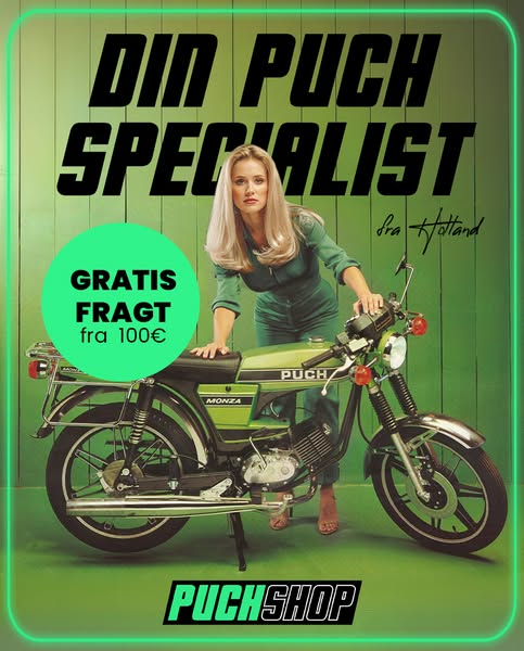 Gratis fragt fra 100 € – gør din Puch klar
