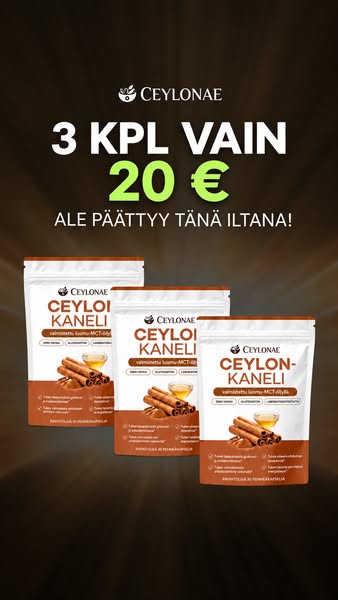 Ceyloninkaneli 7200 mg + MCT-öljy