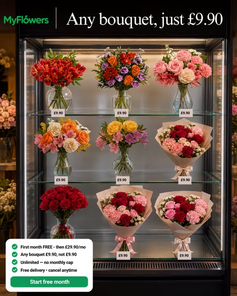Any bouquet £9.90
