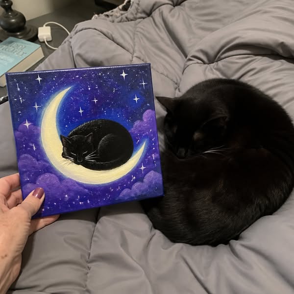 Learn The Modern Art Of Painting Dreamy Acrylic Cats