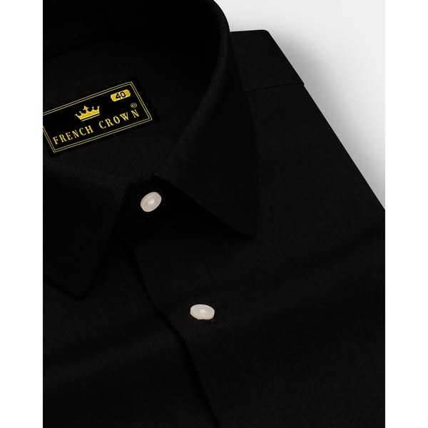 Das Creative dahinter: Midnight Black Luxurious Linen SHIRT