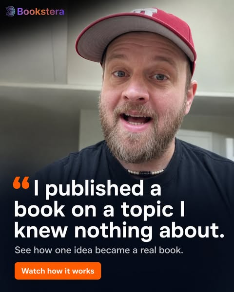 "I published a book on a topic I knew nothing about."