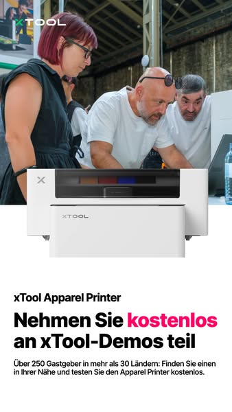 xTool Apparel Printer kostenlos live testen
