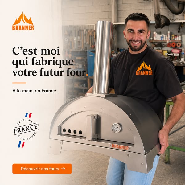 Le four à pizza fabriqué par son créateur