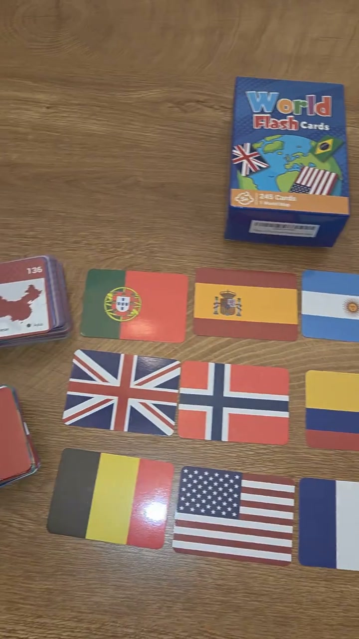 World Flags Flashcards – Geography Game for Kids & Adults