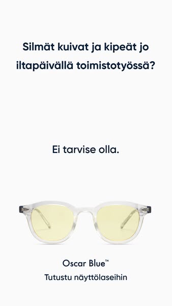 Toimistotyön "suojalasit"