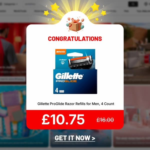 Gillette ProGlide Men's Razor Refills, 4 Count - Replacement Blades for a Smooth, Comfortable Shave Every Time