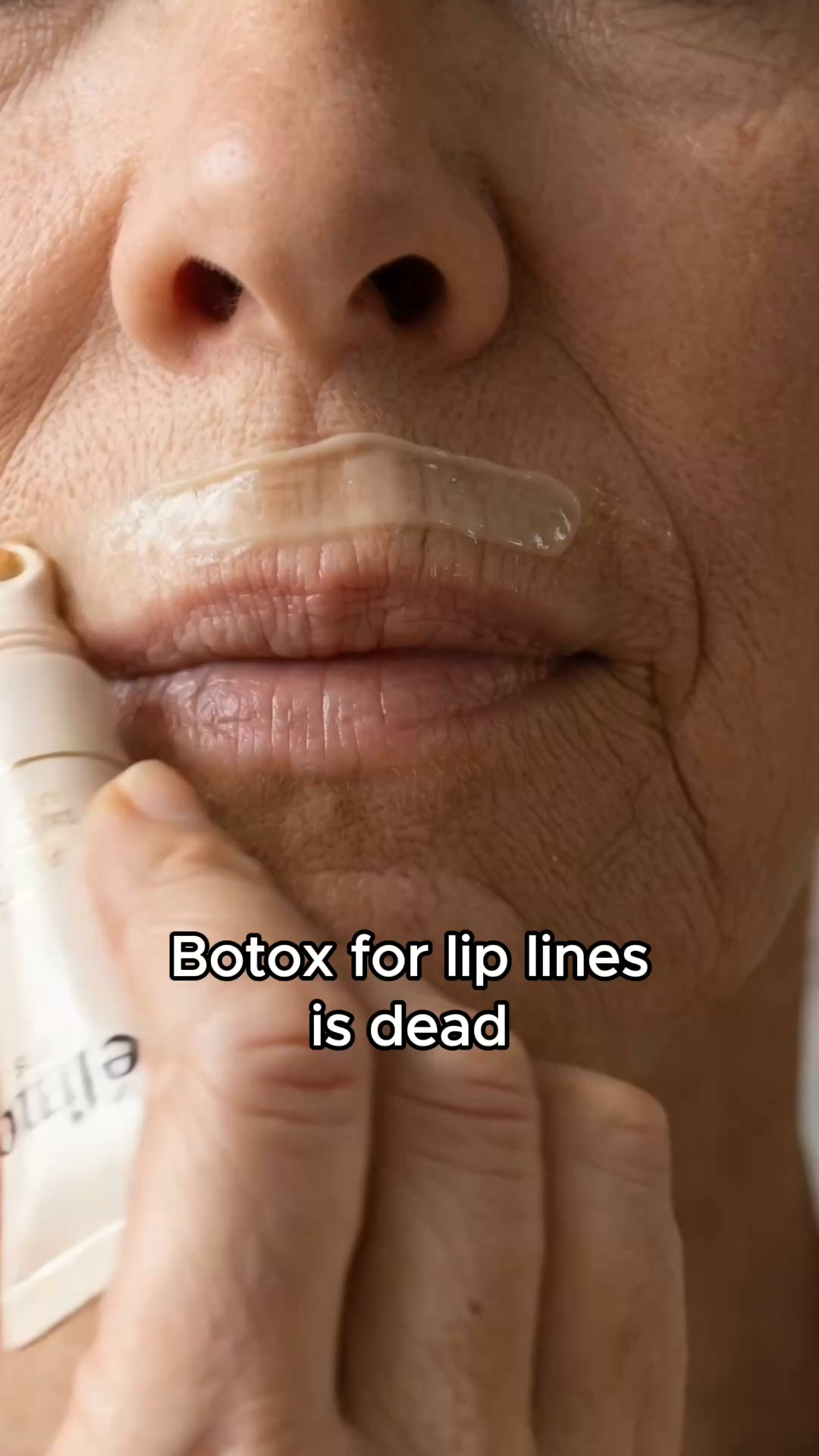 Stop using anti-aging product for lip lines