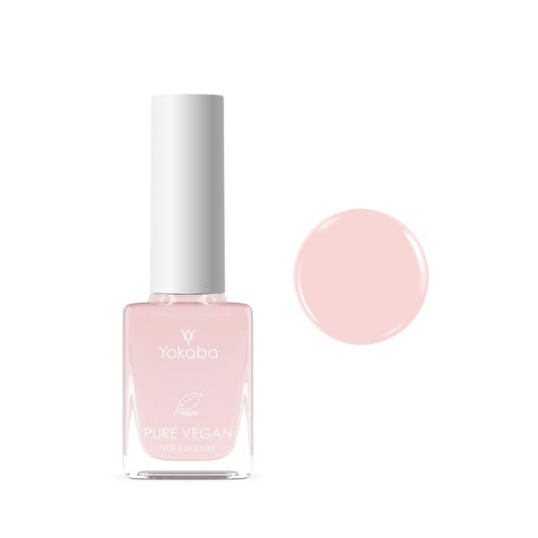 Yokaba Wegański Lakier Klasyczny 10 ml Pale Pink Trwałość do 10 Dni