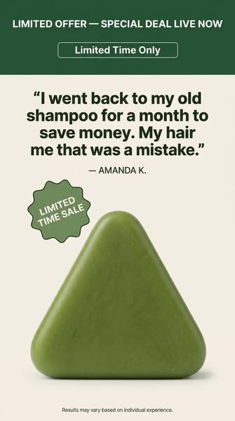Korean Hair Growth Bar — Stop Hair Loss With 12 Herbs