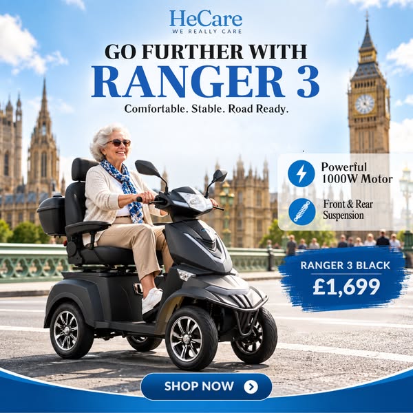 Powerful 4-Wheel Mobility Scooter