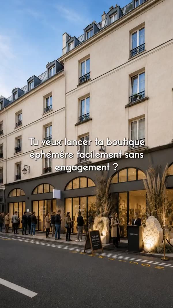 Location Pop-up store à Paris
