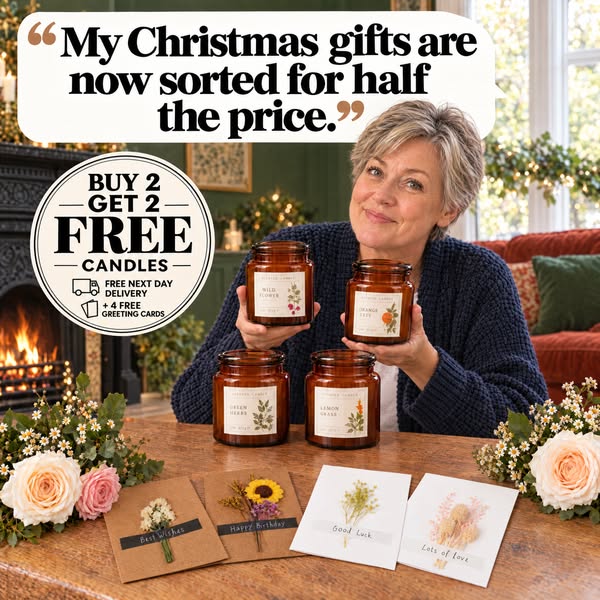 Four Candle for 39.99. Offer Ends soon