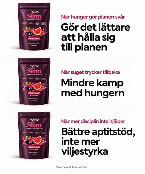 Mindre hunger. Mer resultat.