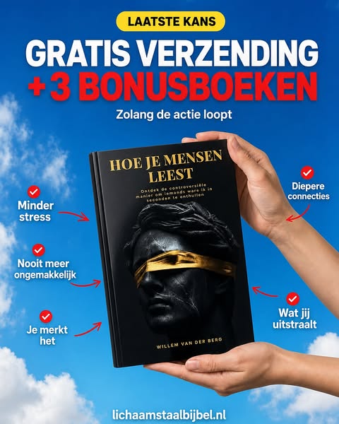 Laatste kans: gratis verzending + 3 bonusboeken