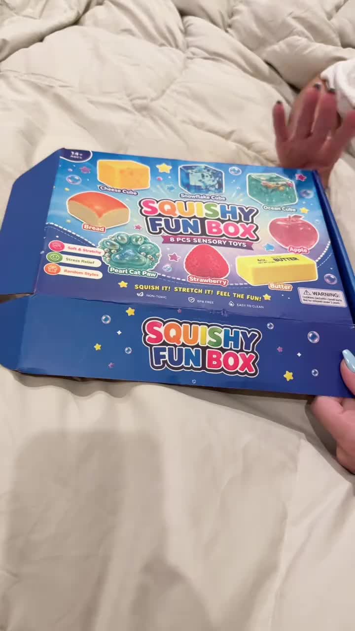 News - Squishy Fun Box - 8 Pcs Premium Sensory Toys Set