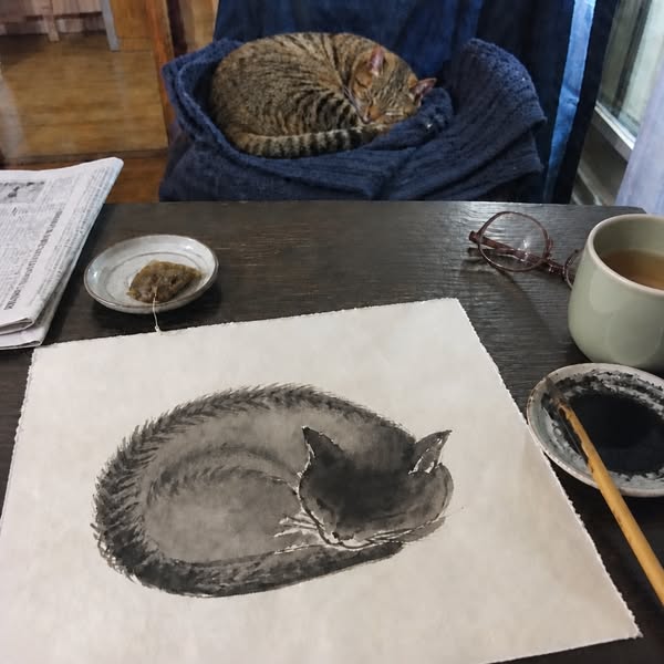 Learn The Ancient Japanese Art Of Painting Ink Cats