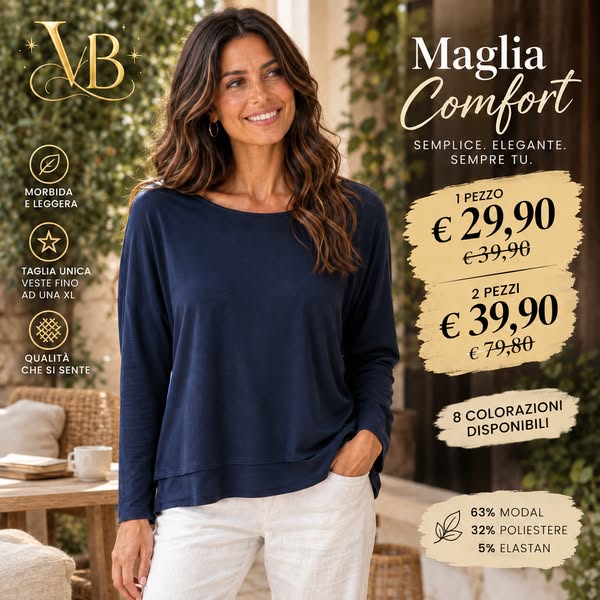 La Maglia Comfort che vorrai indossare ogni giorno!