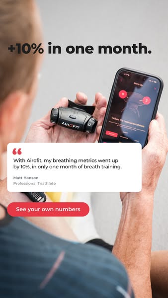 Advanced breath training with Airofit