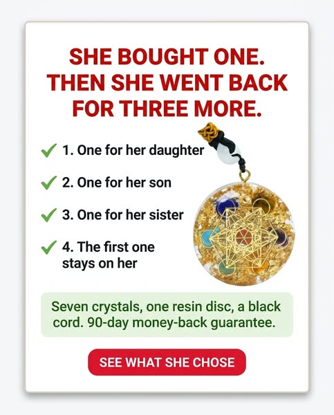 Seven Quartz-Family Crystals In One Resin Disc — Physics Documented Since 1880. After Five Weeks Wearing Mine, I Ordered Three More.