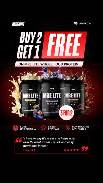 Stock up on MRE Lite. Pay for 2. Get 3.