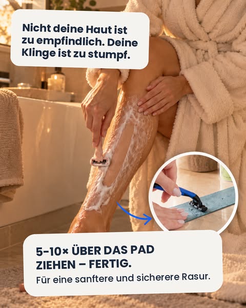 Klingenschärfer für jeden Rasierer