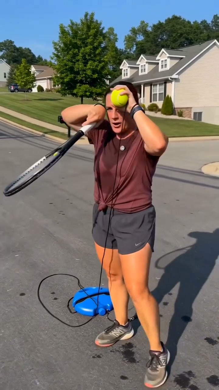 Solo Tennis Trainer Set(with 2pcs Tennis Bouncing Balls)