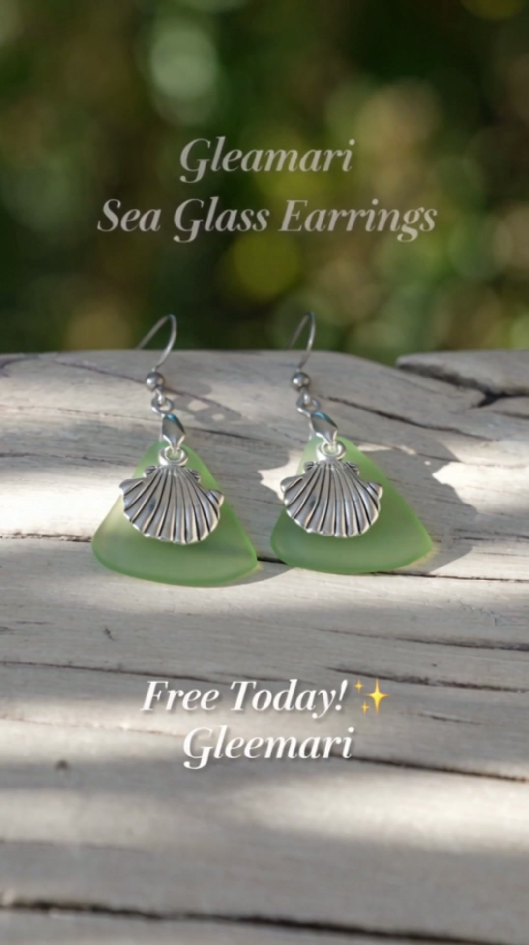 Starfish Sea Glass Earrings