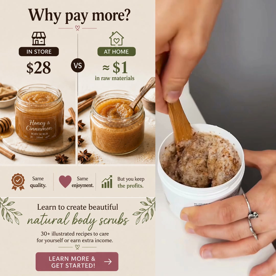 720+ natural body scrubs to create — and even sell