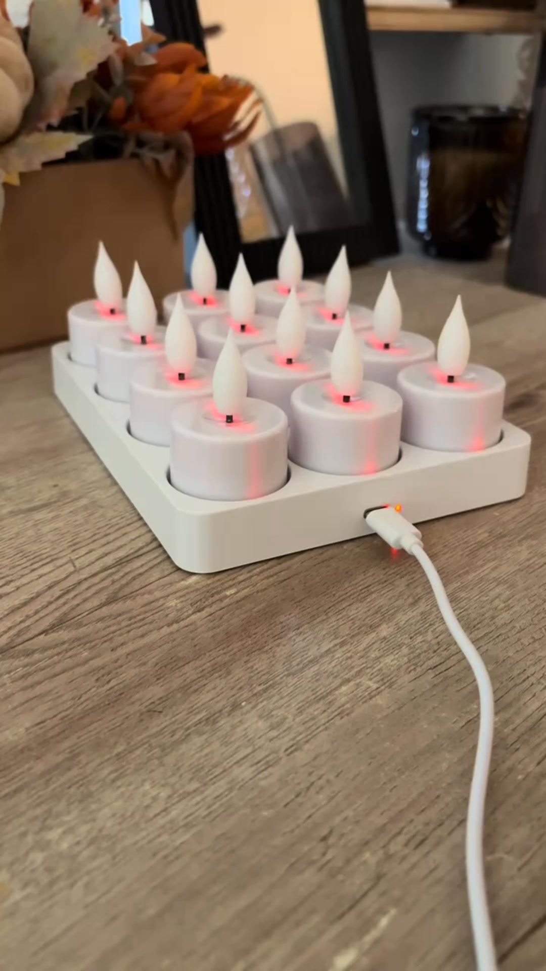 Skapa magisk stämning hemma! Uppladdningsbara LED-värmeljus 12-pack med fjärrkontroll – säkra, flamfria & eleganta