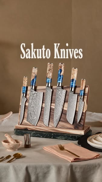 Ultra-Sharp Japanese Damascus Chef Knives On Sale