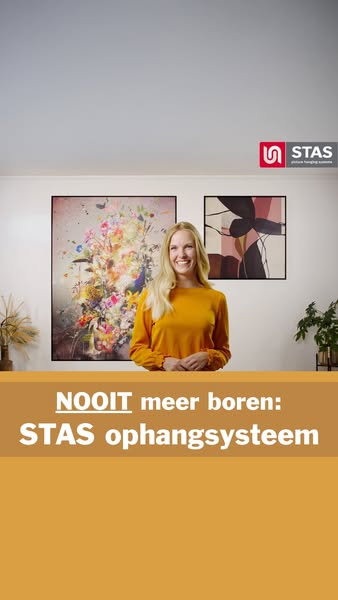 Flexibel ophangen, zonder boren