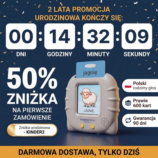 OSTATNIE DNI! KinderSpeech kończy 2 lata