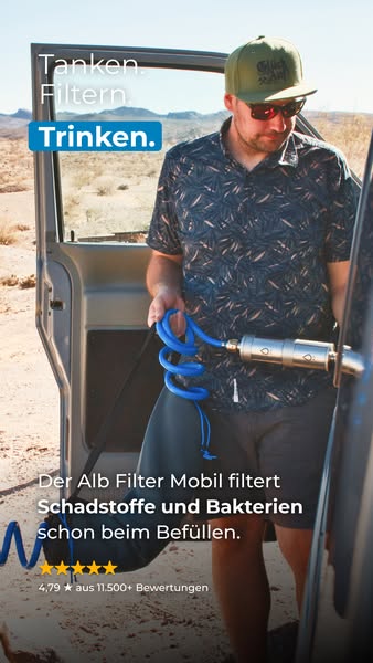 Wasserfilter für Wohnmobil und Camper