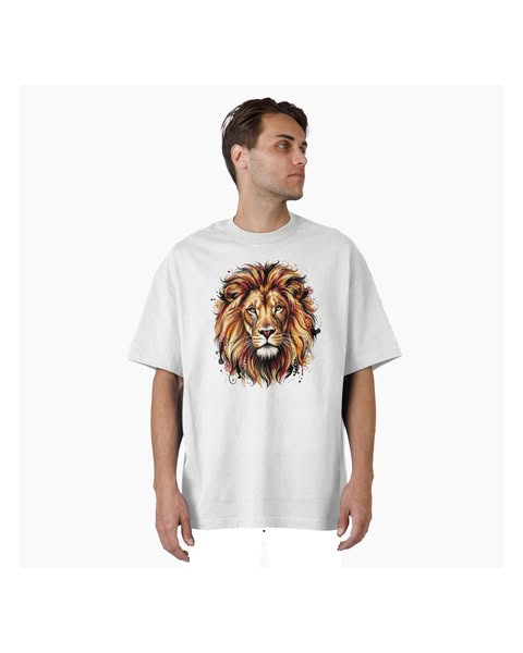 Watercolor Lion t Shirt