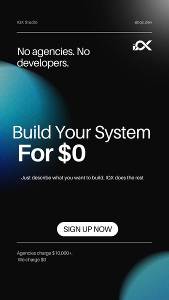 Turn Prompts Into Products With IQX. Try it for free.