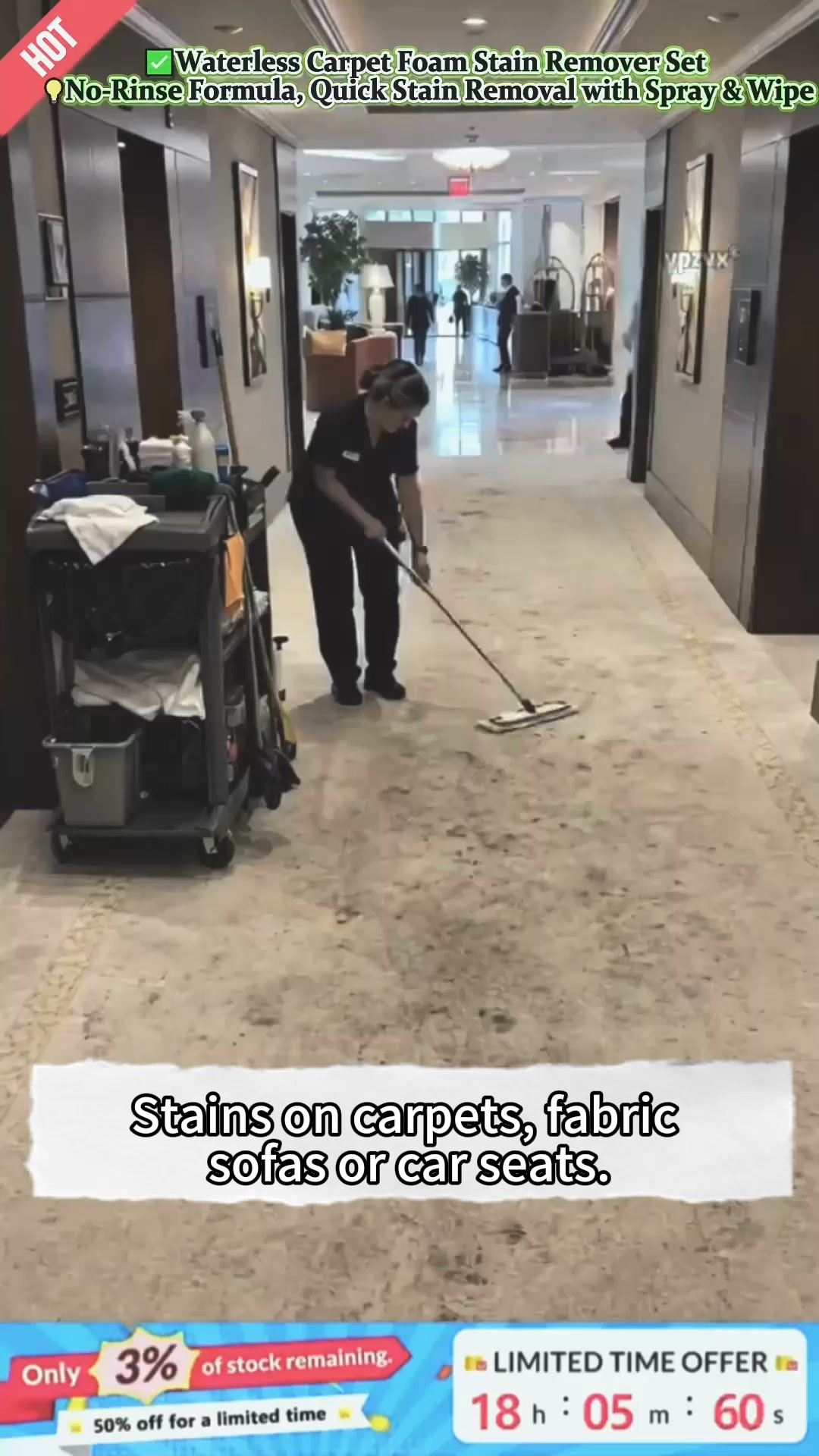 Stains Out. No Water. No Hassle.