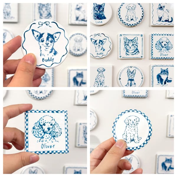 Custom Delft Pet Keepsake!