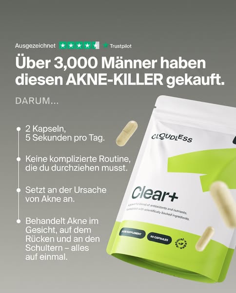 Akne? Denk von innen.