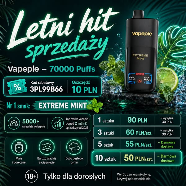 VAPEPIE 70K EXTREME MINT – hit smaku