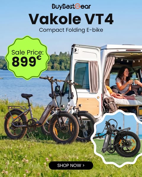 Seulement 899€Vakole VT4 Vélo électrique pliant