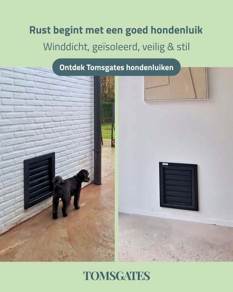 Geen tocht in huis door het hondenluik