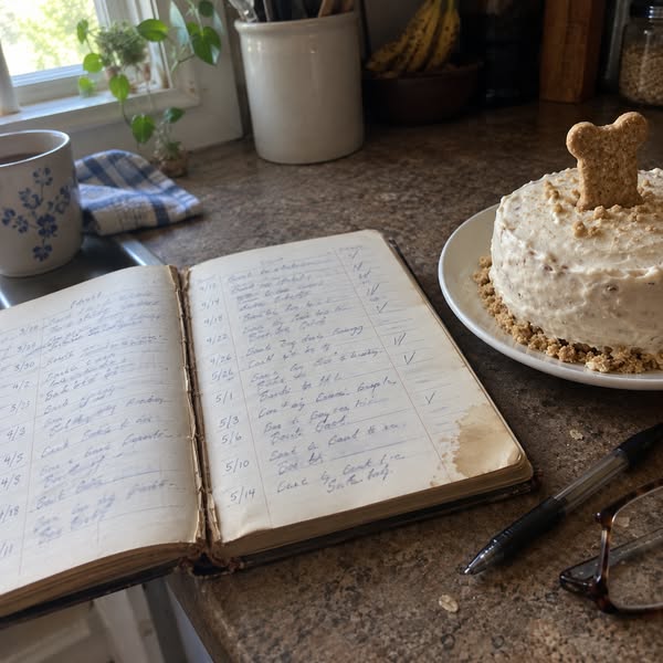 Four hundred and eleven cakes at thirty dollars. Then I counted.