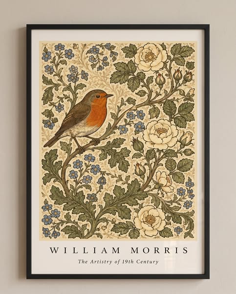 Robin Among Roses
